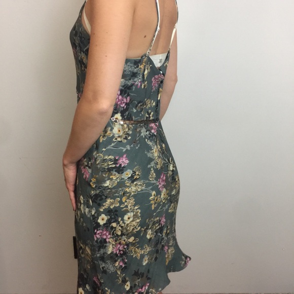 Haute Hippie Sage Floral Silk Chain Midi Dress - Picture 4 of 8